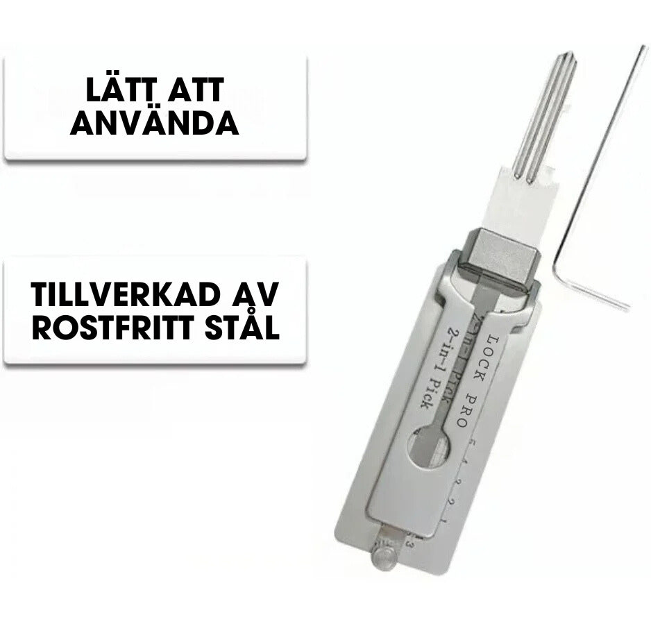 LockPro® - 2-i-1 nyckeldecoder i rostfritt stål