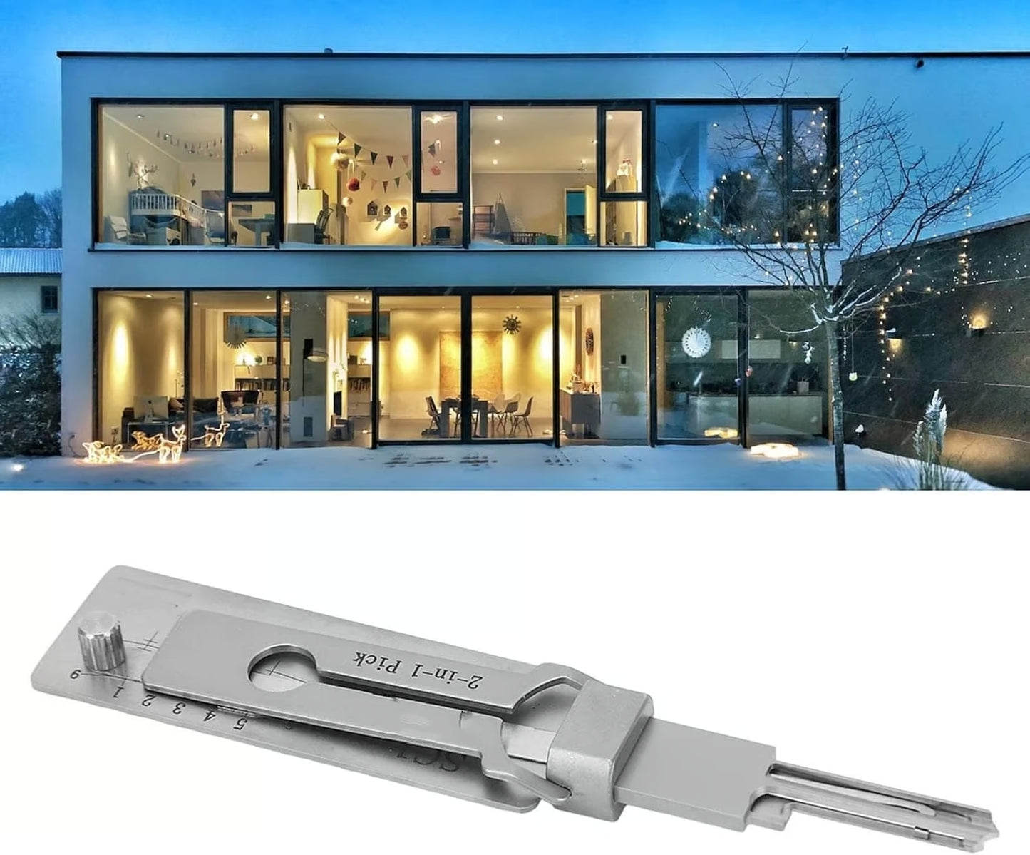 LockPro® - 2-i-1 nyckeldecoder i rostfritt stål